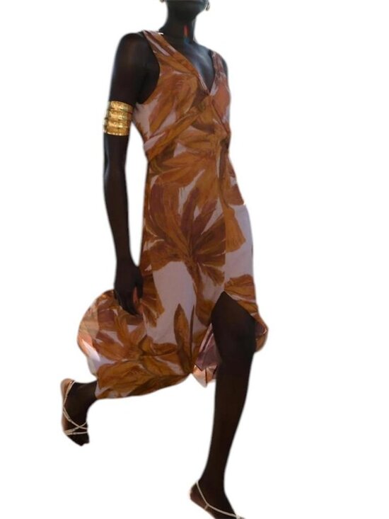 zara Dresses & Skirts - Zara NWT Printed Midi Dress Size XL